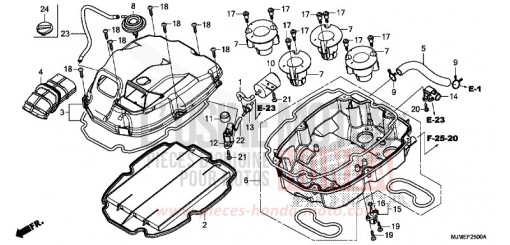 FILTRE A AIR VFR800XF de 2015